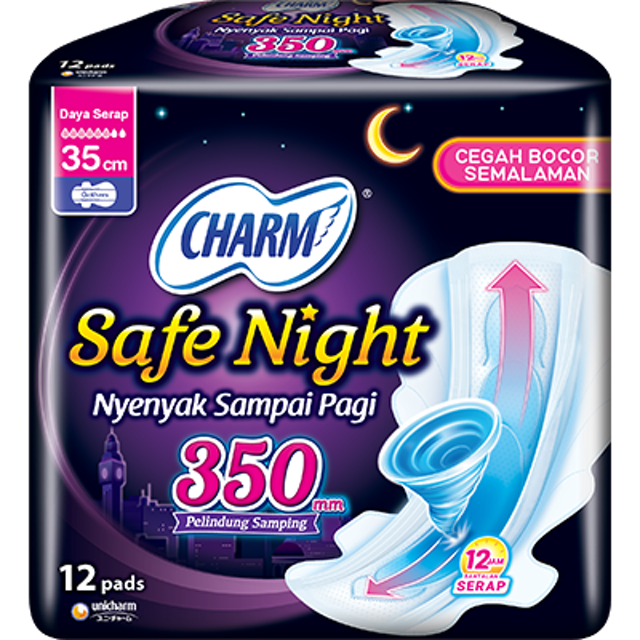 Unicharm Charm Safe Night Gathers 1